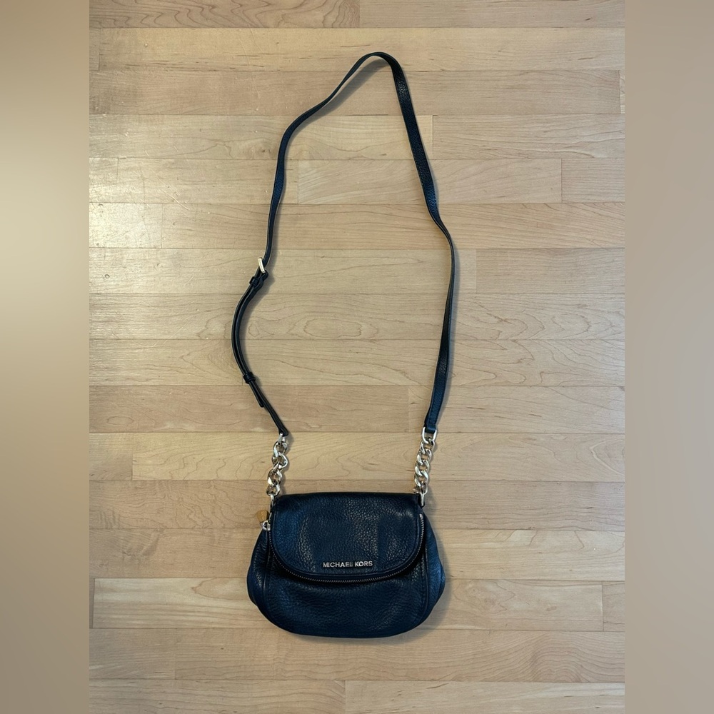 Michael Kors Pebble Leather Bedford Flap Crossbody